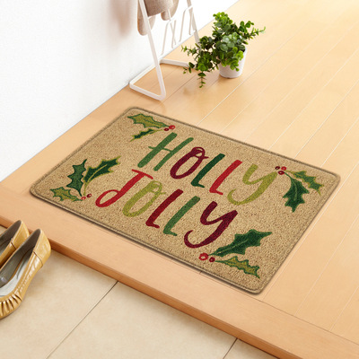 Cartoon Christmas Letter Entry Door Mat Kitchen Mat Bedroom