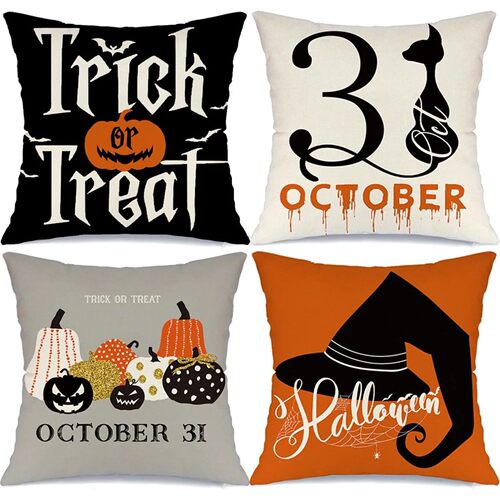 Halloween Pillowcases: Trick or at, 31 October, and Witch Ha