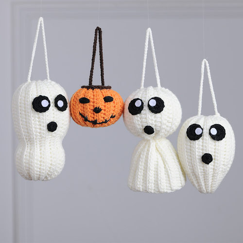 Diy Handmade Knitted Halloween Doll Holiday Party Decoration