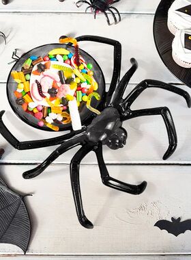 Halloween Spider Shaped Bowl Fruits Candy Basket Snack Cooki