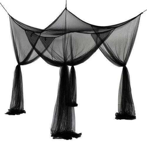 Quadrangle Mosquito Net Floor To Ceiling Bed Curtain Double
