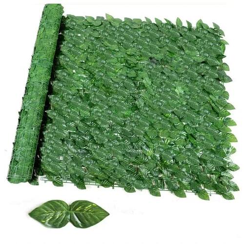 Artificial Ivy Hedge Green Leaf Fence Panels Faux Privacy Fe