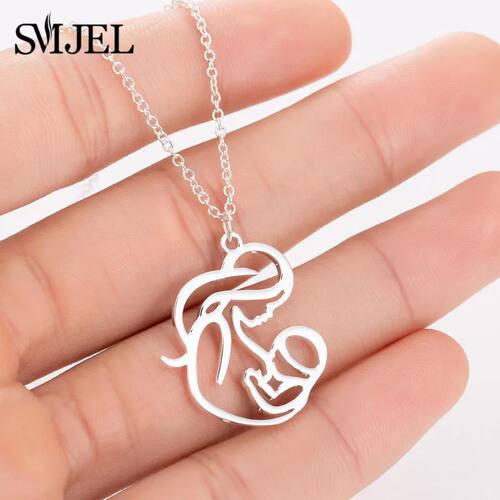New Family MUM Stainless Steel Necklaces for WomenMom Neckla