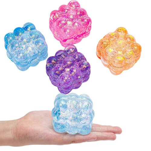 Needoh Spherical Rubik's Cube Pinch Le-sensory Extrusion Toy