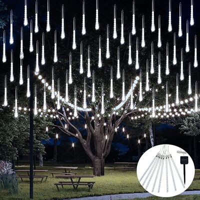 Solar Meteor Shower Lights Outdoor Meteor Lights 10Tubes Wat