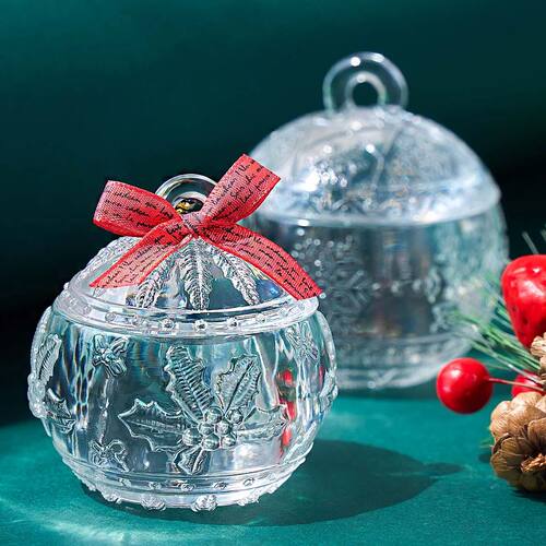 Christmas Ball Candle Jar Crystal Resin Mold Set DIY Round C