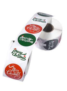 Self-adhesive Sticker Label Christmas Business Color Printin