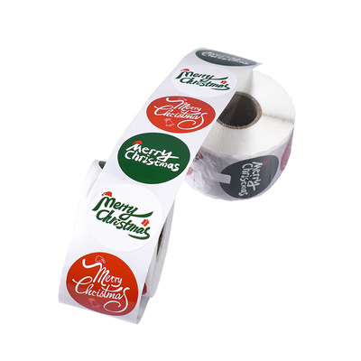 Self-adhesive Sticker Label Christmas Business Color Printin