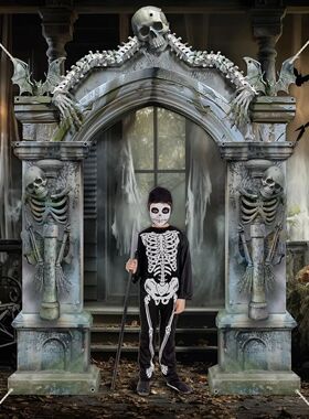 Halloween Skeleton Party Decorations Scary Tombstones Door B
