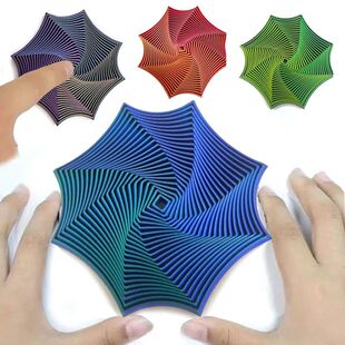 Octagonal Fidget Fidget Octagonal Toy 3D Printing Geometric