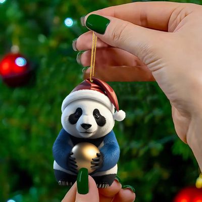 Christmas Ornaments Cute Panda Xmas Tree Hanging Pendant Chr
