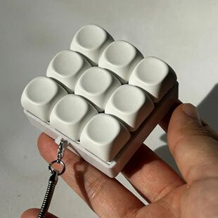 Relaxing DIY Keyboard Fidget Keychain Keycap Keys Button Fin