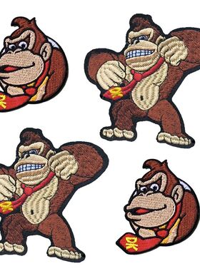 DK Emblem Embroidered Cloth Stickers Cartoon Flowers DIY Iro