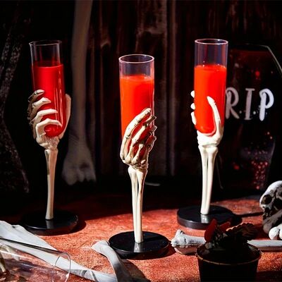 Halloween Decorations Retro Goblet Tableware Skeleton Hand A