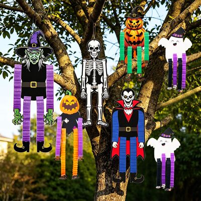 Halloween Hanging Ghosts Witch Pumpkin Decor Skeleton Vampir