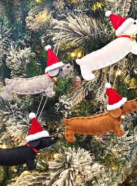 Christmas decorations Christmas tree cute cartoon pendants C