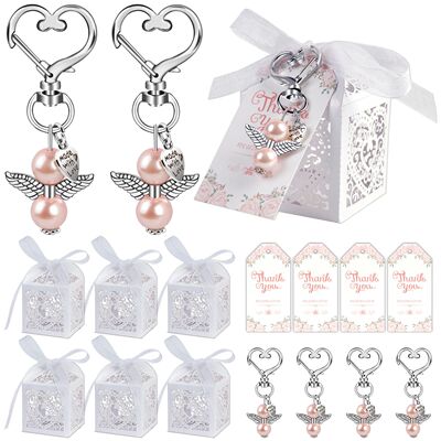 OurWarm  Baby Shower Favors Including Cute Angel Keychains B