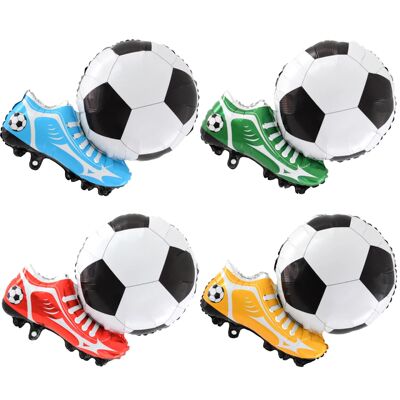 Football Soccer Ball & Shoe Foil Balloons - Sports Theme Bir