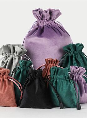 1 Pcs 6 Sizes Bags Linen Drawstring Gift Bag Pouches Cloth C