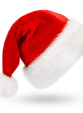 Christmas Hat Christmas Decorations Adult Children Long Fluf