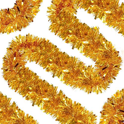 2M Christmas Decoration Gold Garland Hanging Pendant for Chr