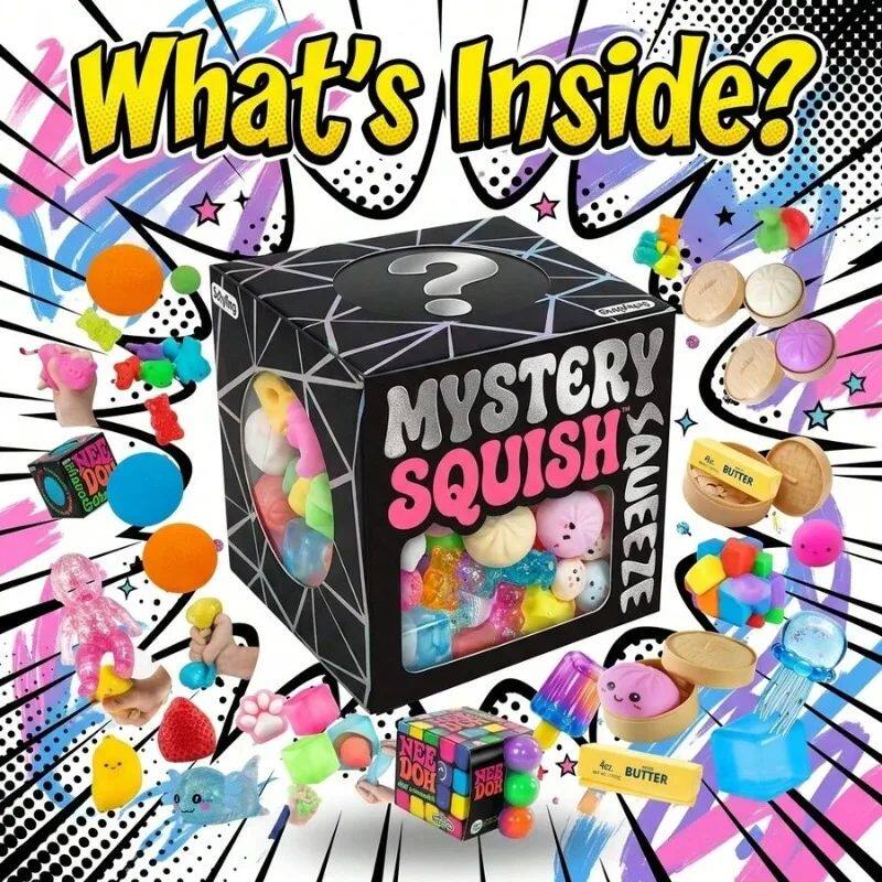 Funny Mix Squishy Blind Box, Random Surprise Squeeze Toys, 1