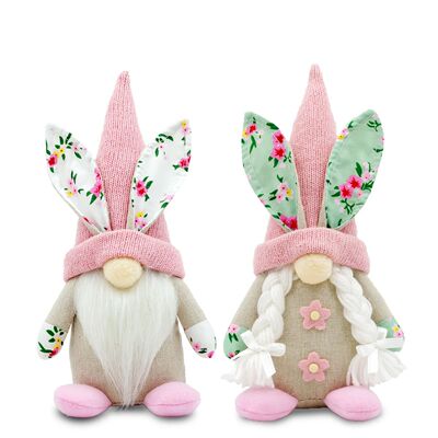 2pcs Classic Easter Gnome Decorations Spring Bunny Themed Po