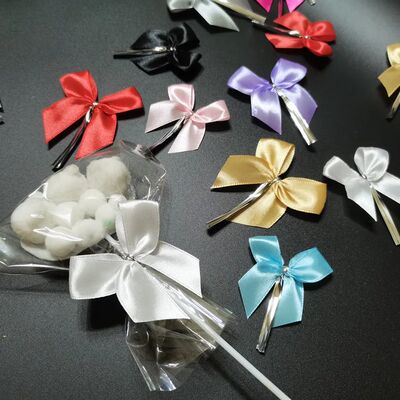 20/50PCS 6cm Satin Ribbon Bows For Crafts Gift Knot Packagin