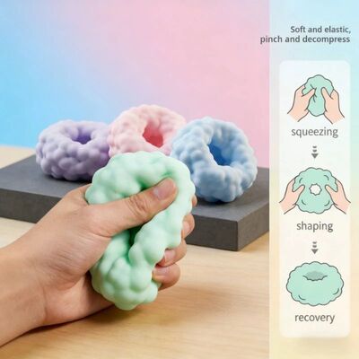 Crunchy Squishy Stress Ball Portable Slow Rebound Ball Relax