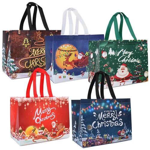 Christmas Gift Bag Santa Claus Snowman Candy Gift Packaging