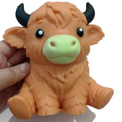 Jumbo Highland Cow Stress Balls Squishies Fidget Toy Squeeze