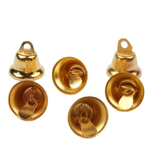 50pcs 100pcs Gold Silver Christmas Gingle Bell For Party Wed