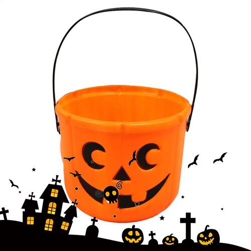 Halloween Bucket Candy Basket Pumpkin Pails Pumpkin Face Hal
