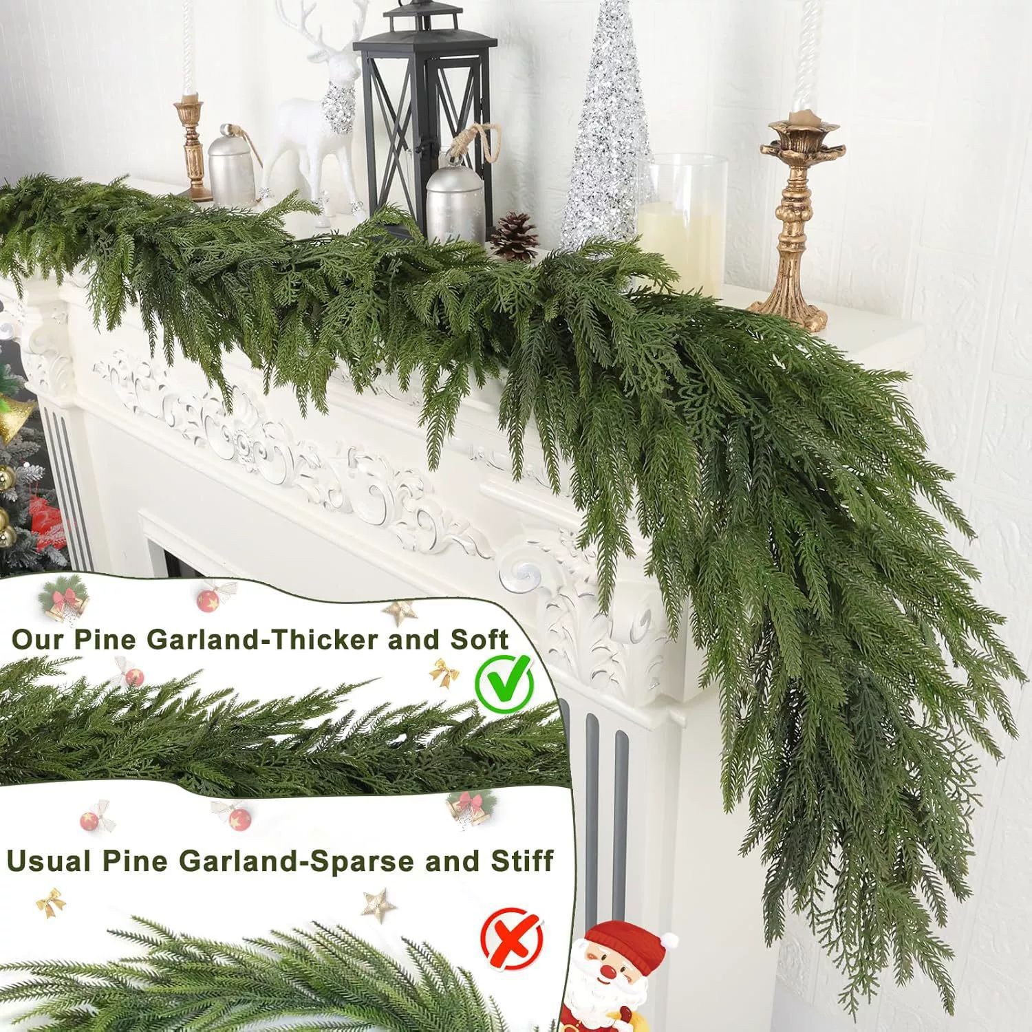 Christmas Pine Needle Rattan Christmas Rattan Decorations Pe