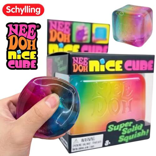 Schylling NeeDoh Rainbow Cube Squishy Blind Box Toy CubeStre