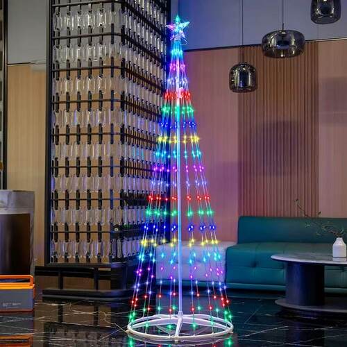 Led Cone Tree Lamp Rgb Magic Color Christmas Tree Lamp Remot