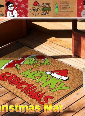 Christmas Door Mat Outdoor Welcome Mat For Front Door, Entry