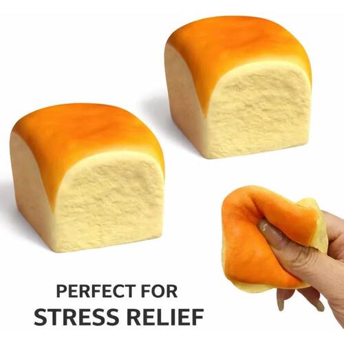 Bread Squishy Stress Toy Hawaiian Roll Slow Rising Foam Sque