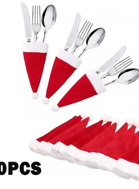 Merry Christmas Decorations  Christmas Tableware Bag Holder