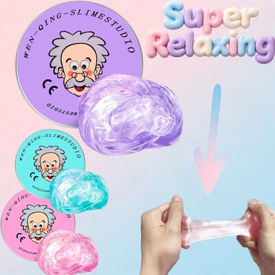 Best Seller Old Man Crystal Slime Stress Relief Toy Transpar