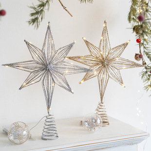 Christmas Decoration Christmas Iron Tree Top Star Christmas