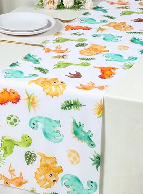 Dinosaur Table Runner Jurassic World Theme Roar Dino One Bir