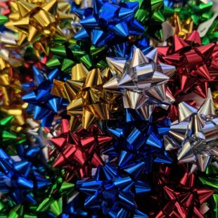 for Present Wrapping Small Colors Bows Multi Christmas Star