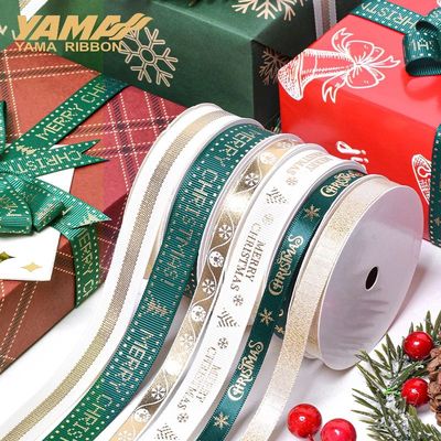 YAMA Christmas Decoration Ribbon 10yards/roll 9mm 16mm Print