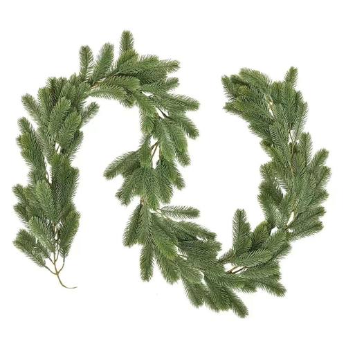 180CM Artificial Plants Christmas Garland Red Berries Wreath
