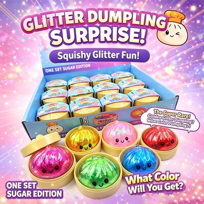 Glitter Dumpling Squishy ULTRA RARE Gold Glitter Hidden Edit