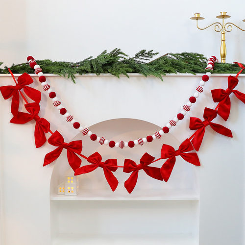 Saint Far Bow Pull Flag Christmas Tree Decoration Christmas