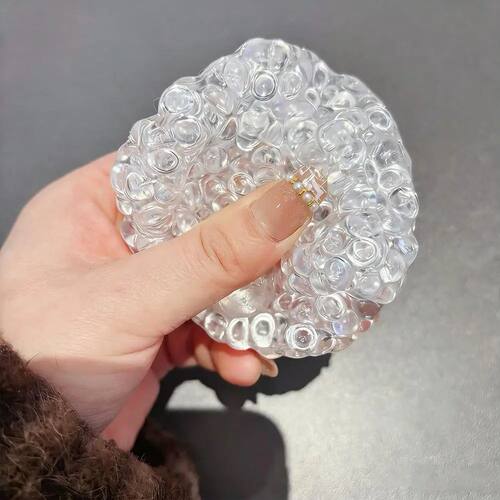 Squishy Sensory Ball Stress Relief Fidget Toy Clear Beads Sq