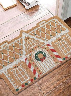 Christmas Doormat imitation cashmere Front Door Floor Mat No