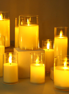 Simulation Swing Led Electronic Candle Acrylic Glass Christm